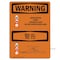 Signmission Safety Sign, OSHA WARNING, 12" Height, Renovation Work Contains Lead, Landscape, WS-D-1218-L-12799 OS-WS-D-1218-L-12799 - alternate 1